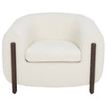 Fauteuil d'appoint dossier incurvé - 38 po L x 34 po P x 28 po H - 38Lx34Px28H