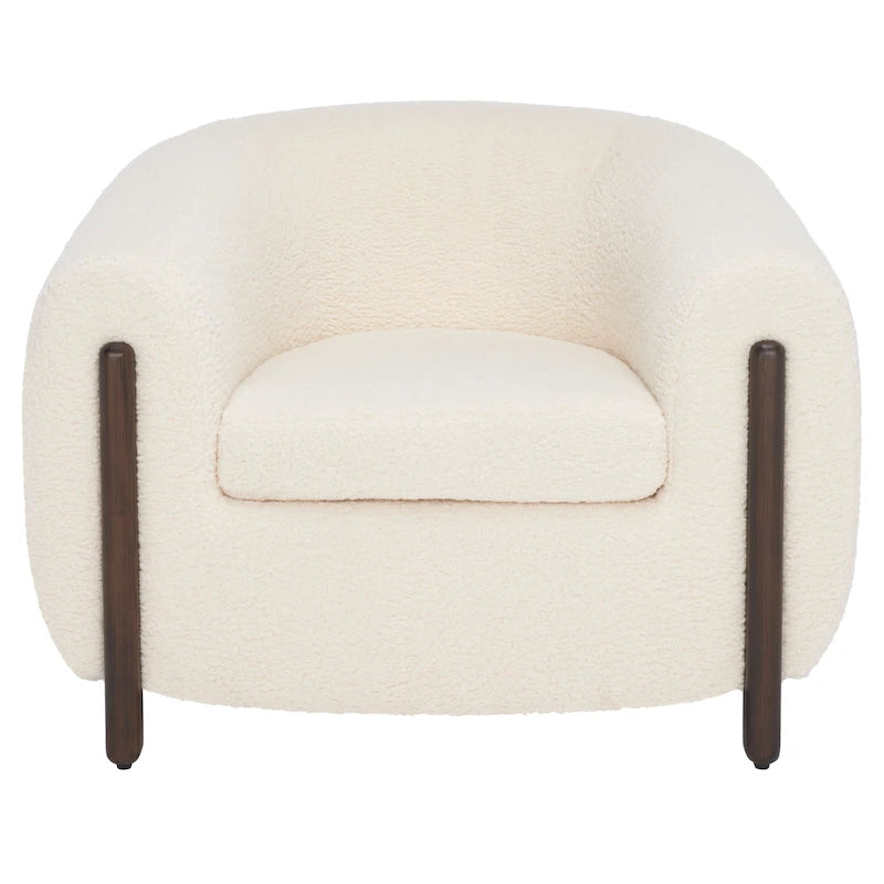 Fauteuil d'appoint dossier incurvé - 38 po L x 34 po P x 28 po H - 38Lx34Px28H