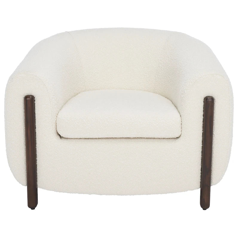Fauteuil d'appoint dossier incurvé - 38 po L x 34 po P x 28 po H - 38Lx34Px28H