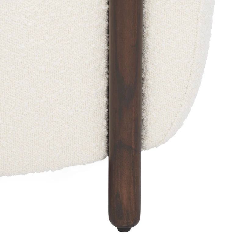 Fauteuil d'appoint dossier incurvé - 38 po L x 34 po P x 28 po H - 38Lx34Px28H