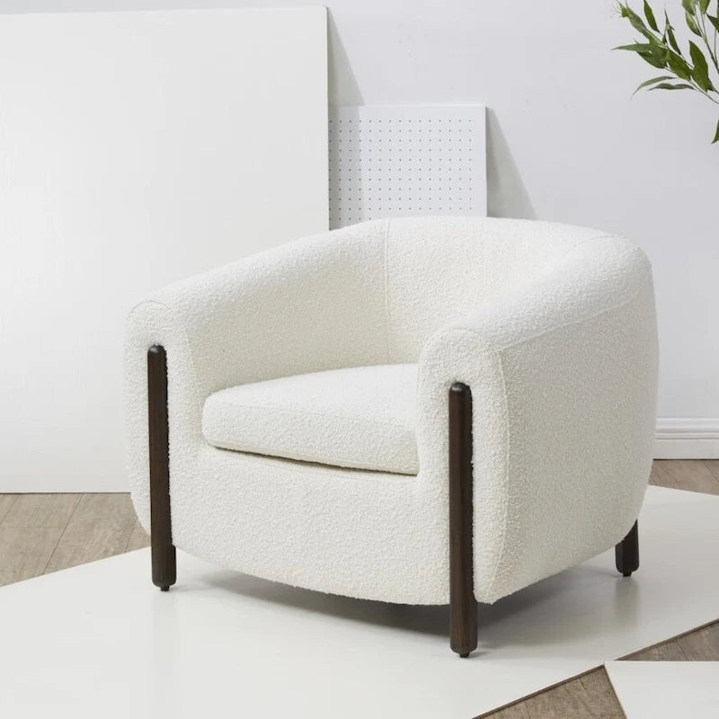 Fauteuil d'appoint dossier incurvé - 38 po L x 34 po P x 28 po H - 38Lx34Px28H