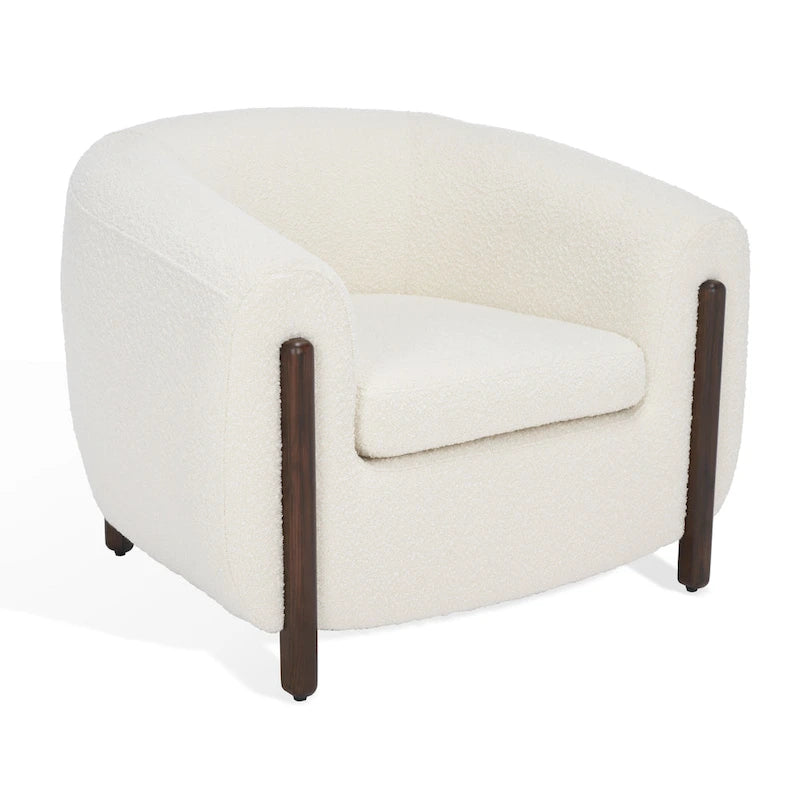 Fauteuil d'appoint dossier incurvé - 38 po L x 34 po P x 28 po H - 38Lx34Px28H