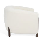 Fauteuil d'appoint dossier incurvé - 38 po L x 34 po P x 28 po H - 38Lx34Px28H