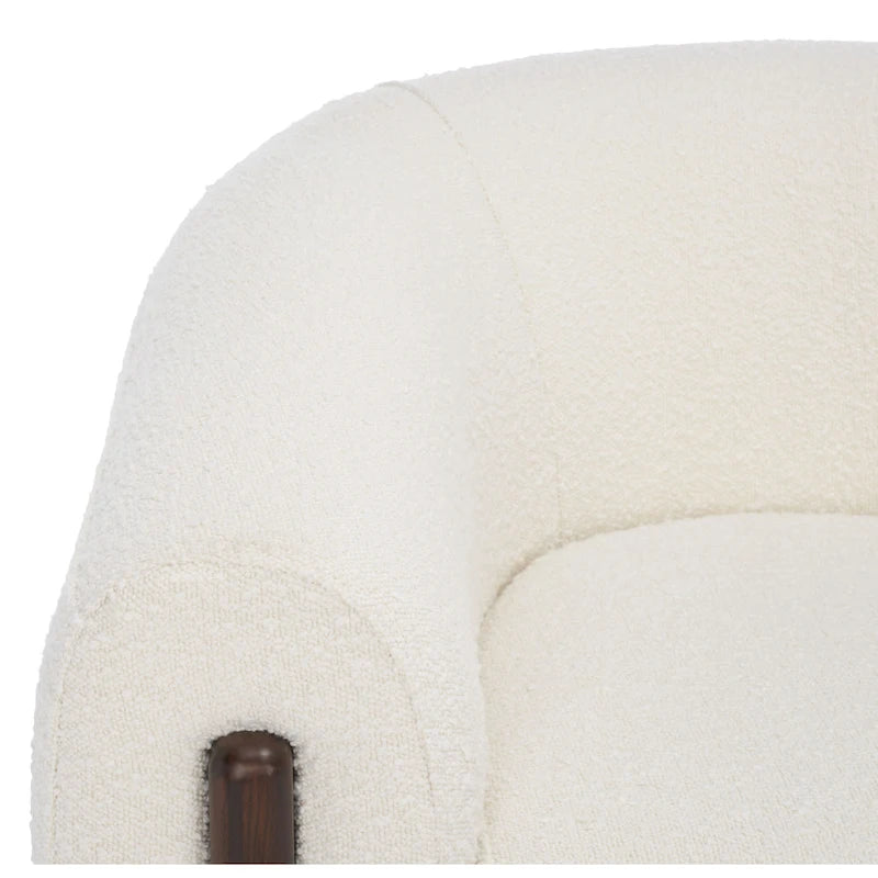 Fauteuil d'appoint dossier incurvé - 38 po L x 34 po P x 28 po H - 38Lx34Px28H