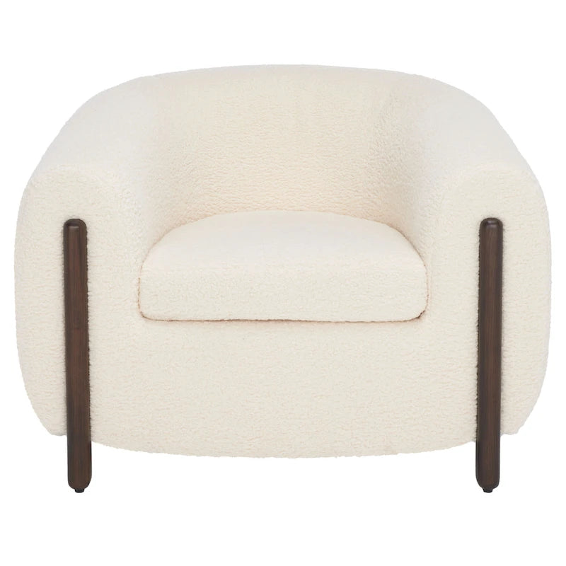 Fauteuil d'appoint dossier incurvé - 38 po L x 34 po P x 28 po H - 38Lx34Px28H