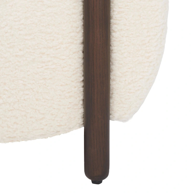 Fauteuil d'appoint dossier incurvé - 38 po L x 34 po P x 28 po H - 38Lx34Px28H