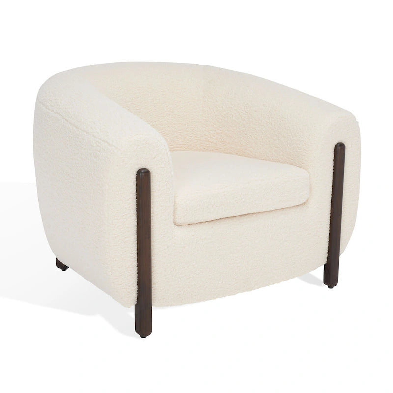 Fauteuil d'appoint dossier incurvé - 38 po L x 34 po P x 28 po H - 38Lx34Px28H