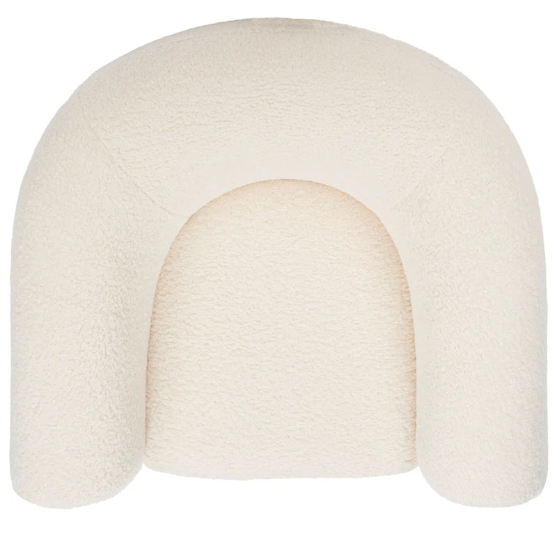 Fauteuil d'appoint dossier incurvé - 38 po L x 34 po P x 28 po H - 38Lx34Px28H