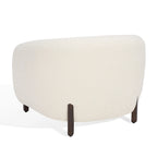 Fauteuil d'appoint dossier incurvé - 38 po L x 34 po P x 28 po H - 38Lx34Px28H