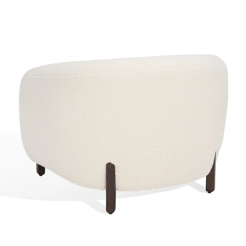 Fauteuil d'appoint dossier incurvé - 38 po L x 34 po P x 28 po H - 38Lx34Px28H
