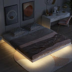 Lit flottant King Size avec lumières LED
