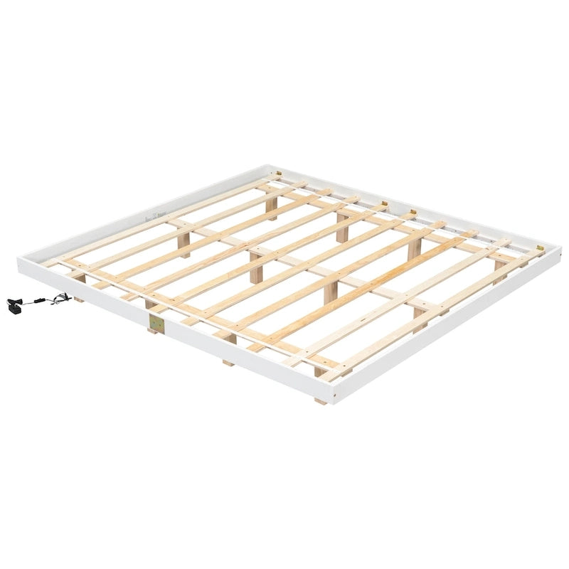 Lit flottant King Size avec lumières LED
