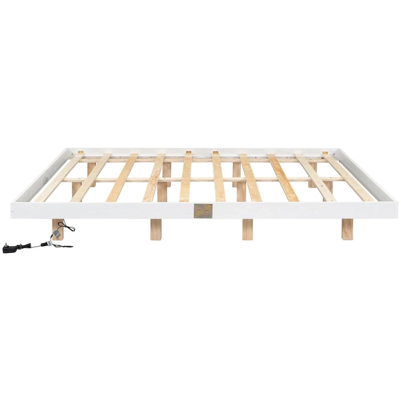Lit flottant King Size avec lumières LED