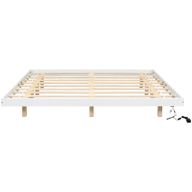 Lit flottant King Size avec lumières LED