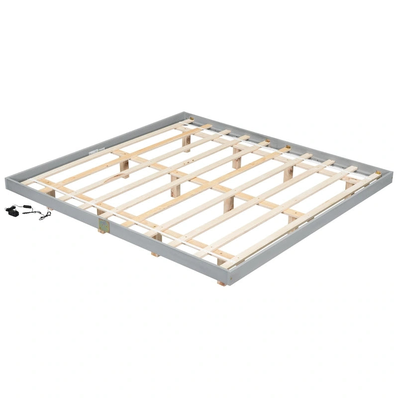 Lit flottant King Size avec lumières LED