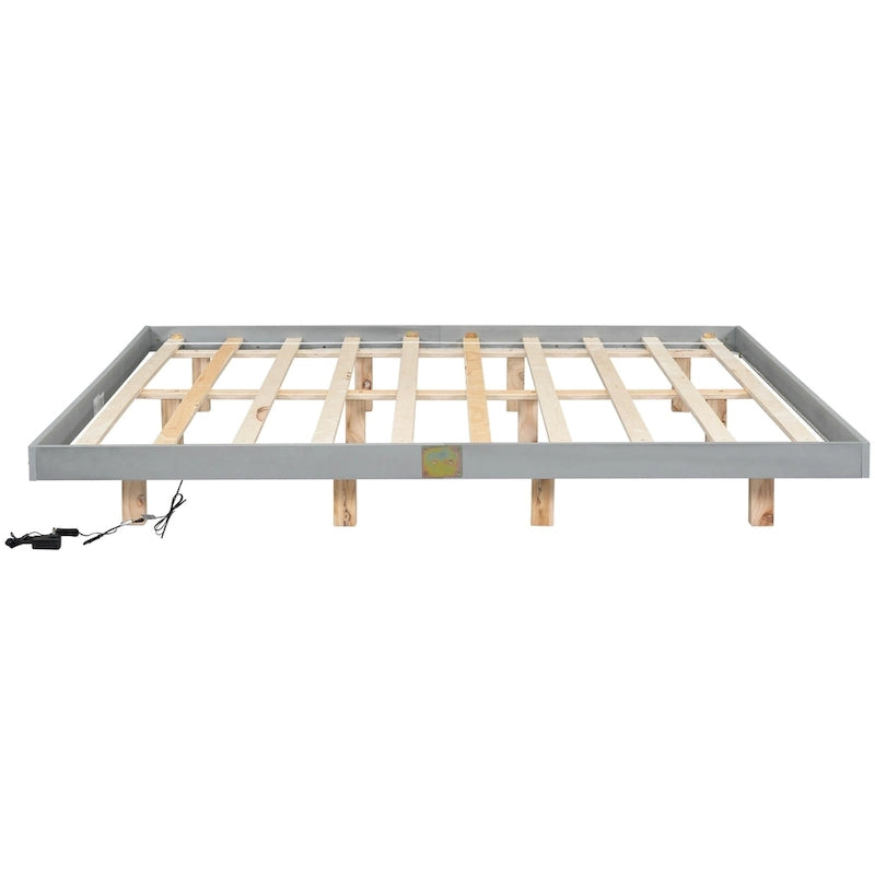 Lit flottant King Size avec lumières LED
