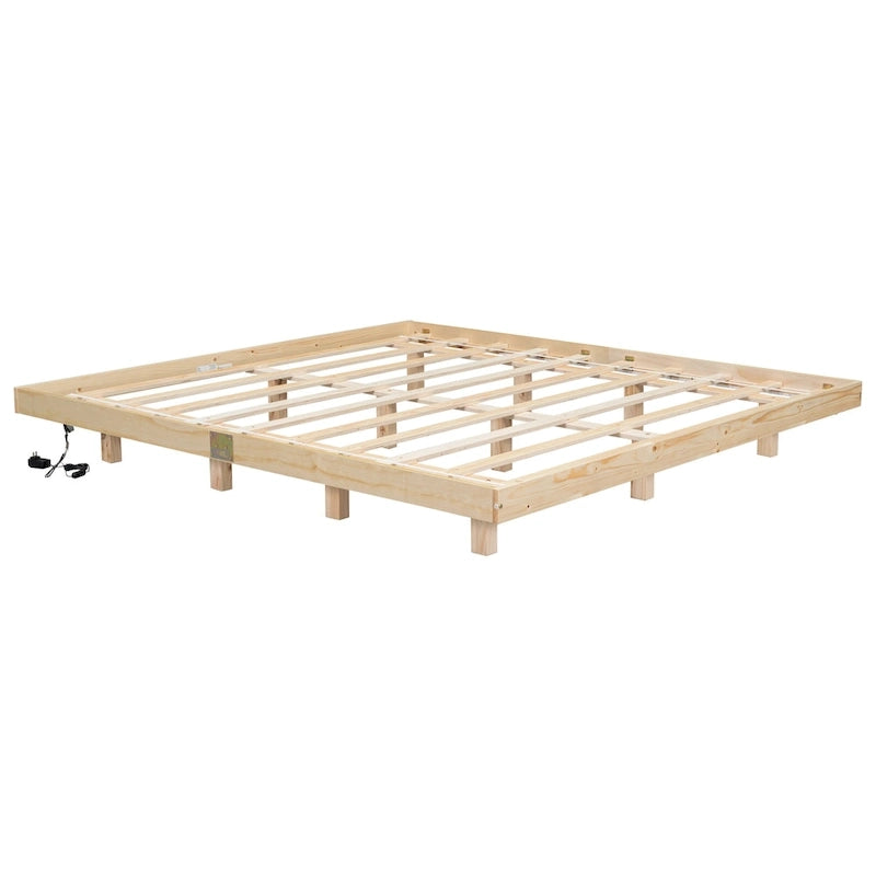 Lit flottant King Size avec lumières LED