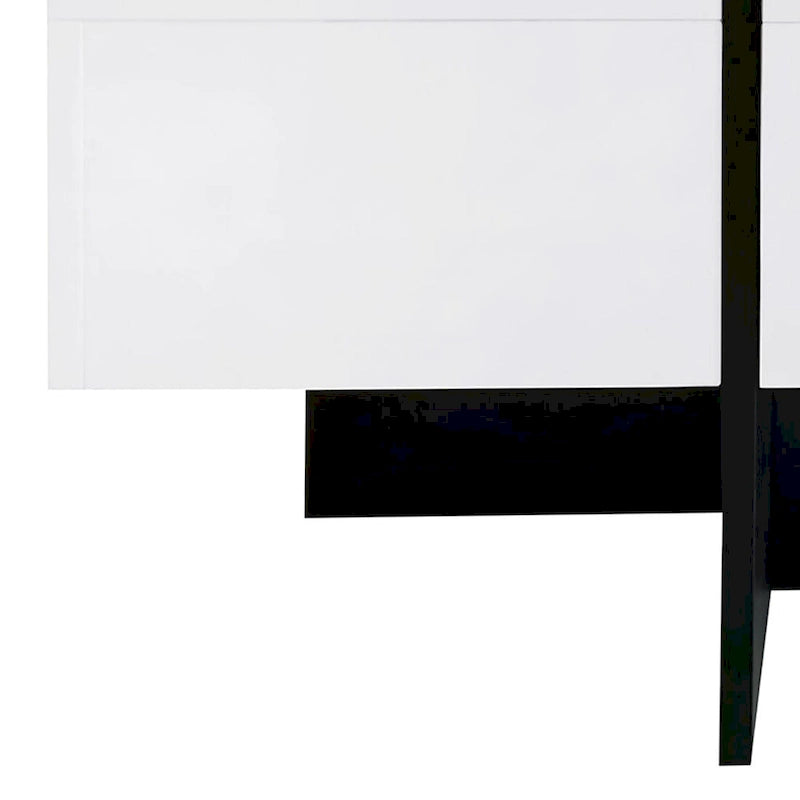 Table basse unique et élégante en bois avec plateau coulissant extensible