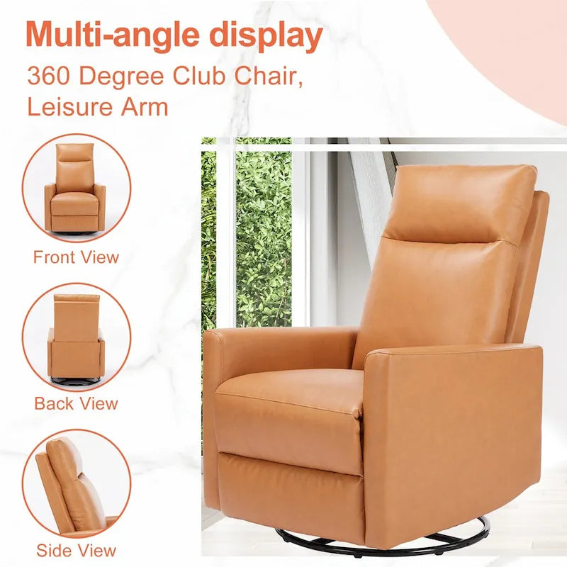 Fauteuil inclinable manuel, 8 modes de massage différents, marron