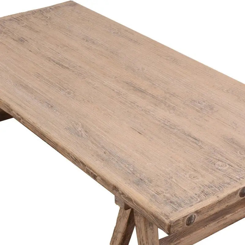 63 Table Basse Rimini Longue Noyer Naturel Vieilli